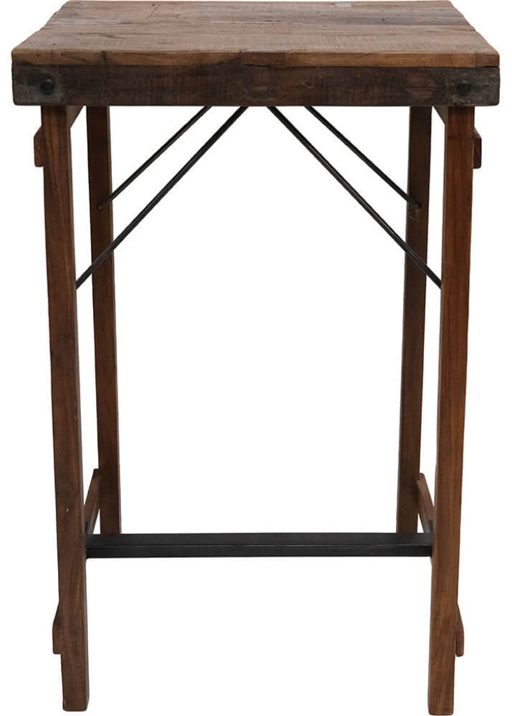 Altholz Stehtisch quadratisch 70*70 cm vintage Bartisch