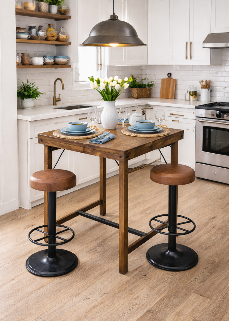Altholz Stehtisch quadratisch 70*70 cm