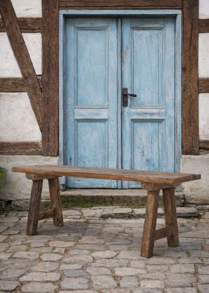 Altholz Sitzbank BABA 120 cm – Massivholz Bank aus Recyclingholz