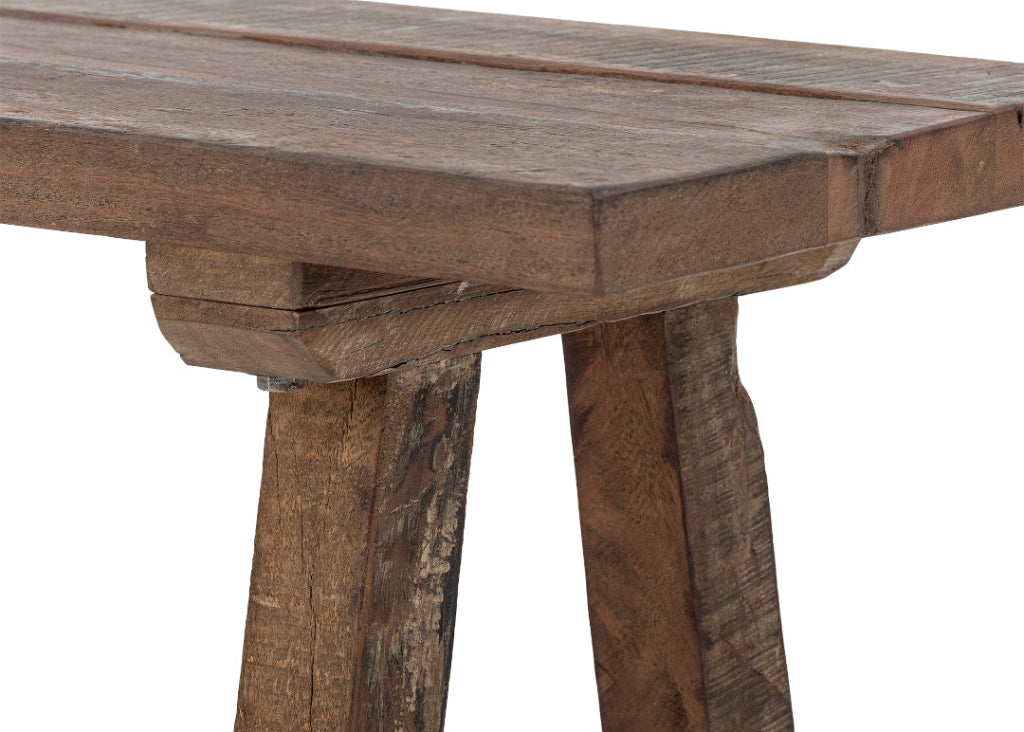 Altholz Sitzbank BABA 120 cm – Massivholz Bank aus Recyclingholz