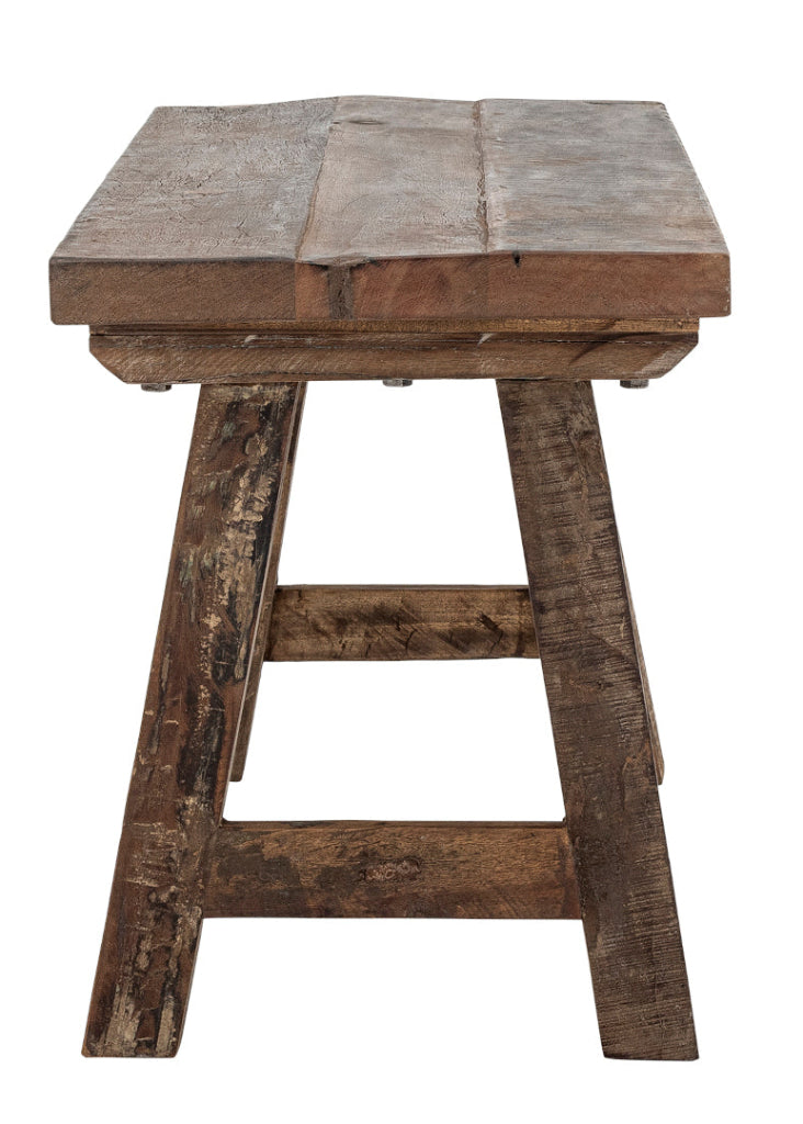 Altholz Sitzbank BABA 120 cm – Massivholz Bank aus Recyclingholz