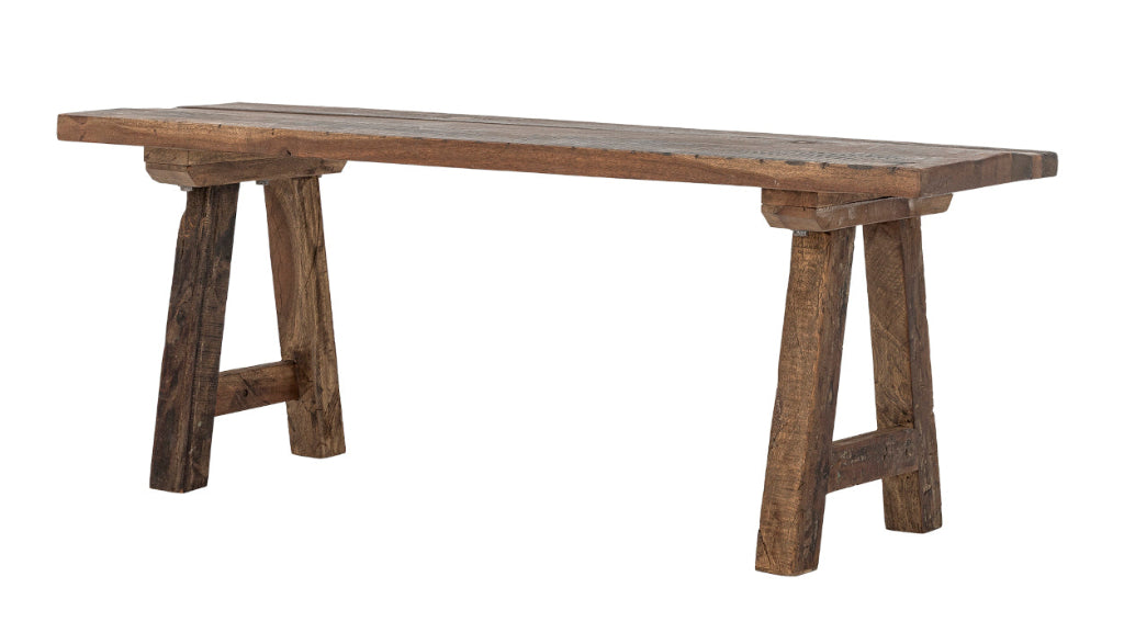 Altholz Sitzbank BABA 120 cm – Massivholz Bank aus Recyclingholz