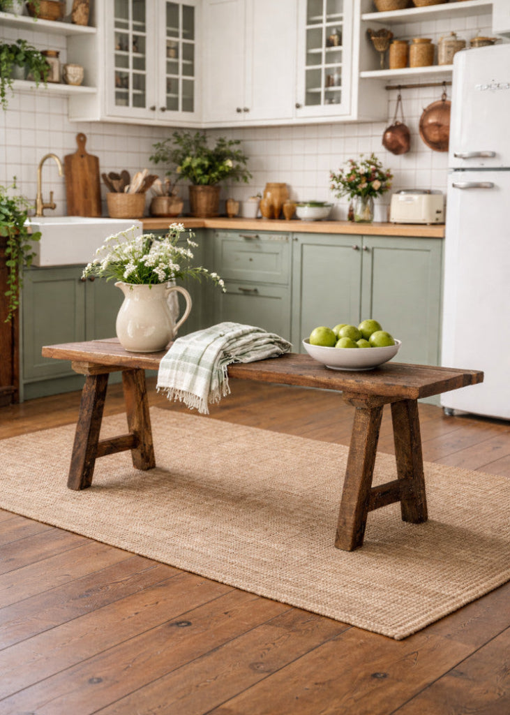 Altholz Sitzbank BABA 120 cm – Massivholz Bank aus Recyclingholz