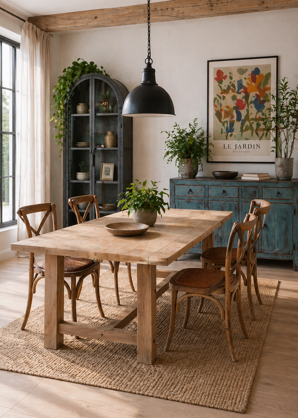 Landhaus Esstisch 240 cm lang Massivholz