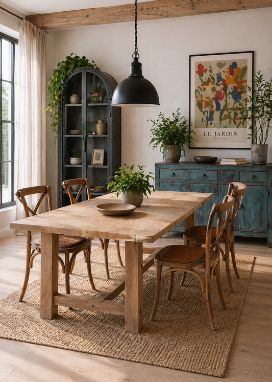 Landhaus Esstisch 240 cm lang Massivholz