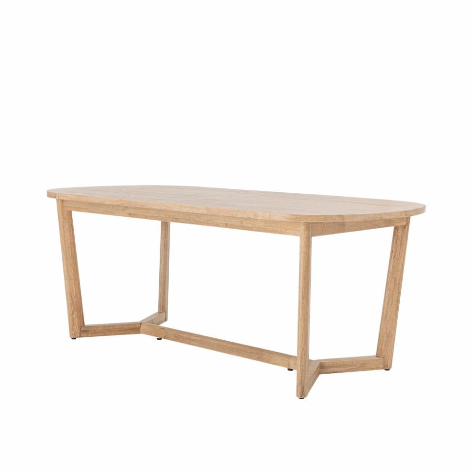 Esstisch massives Holz oval L 200 cm modernes Design