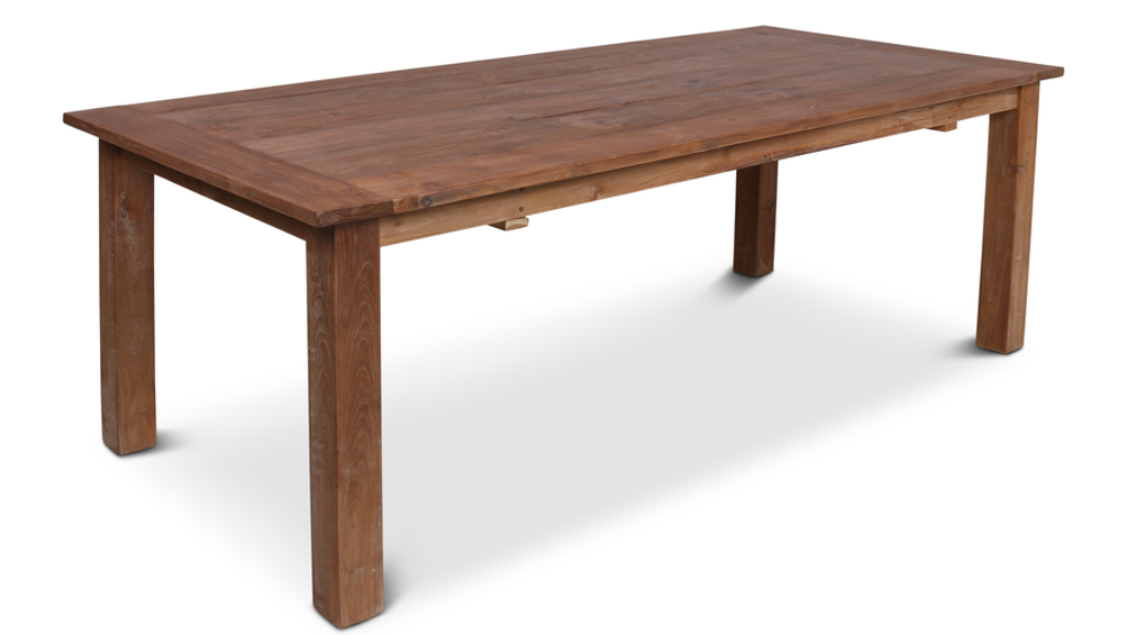 Esstisch aus recyceltem Teakholz im modernen Landhausstil