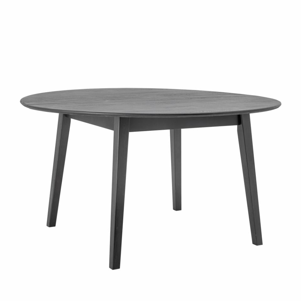 Esstisch rund D 140 cm schwarz Holz Landhausstil