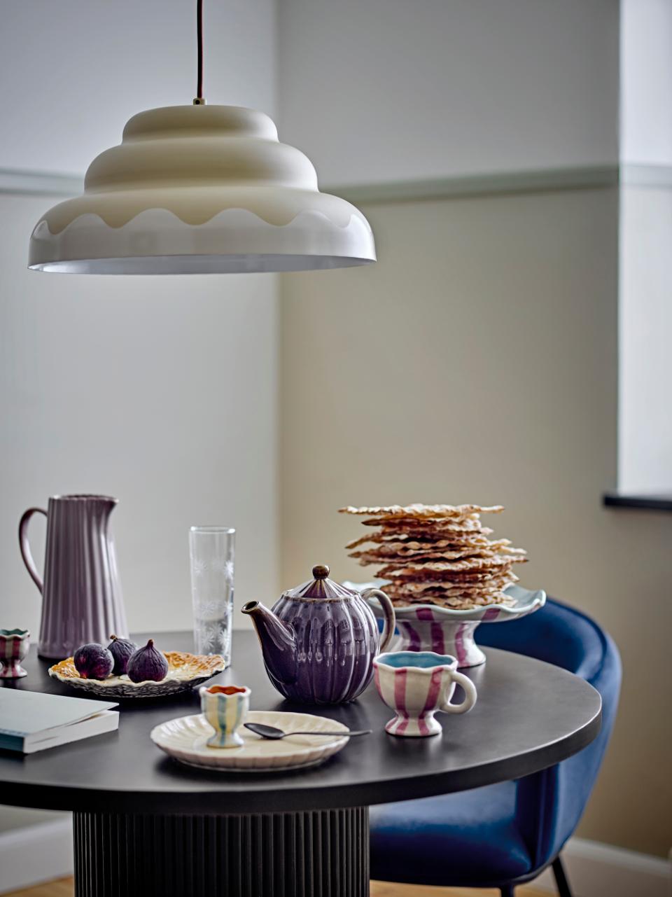 Esstisch - Schwarzer Bistrotisch rund D 90 cm FSC Mangoholz