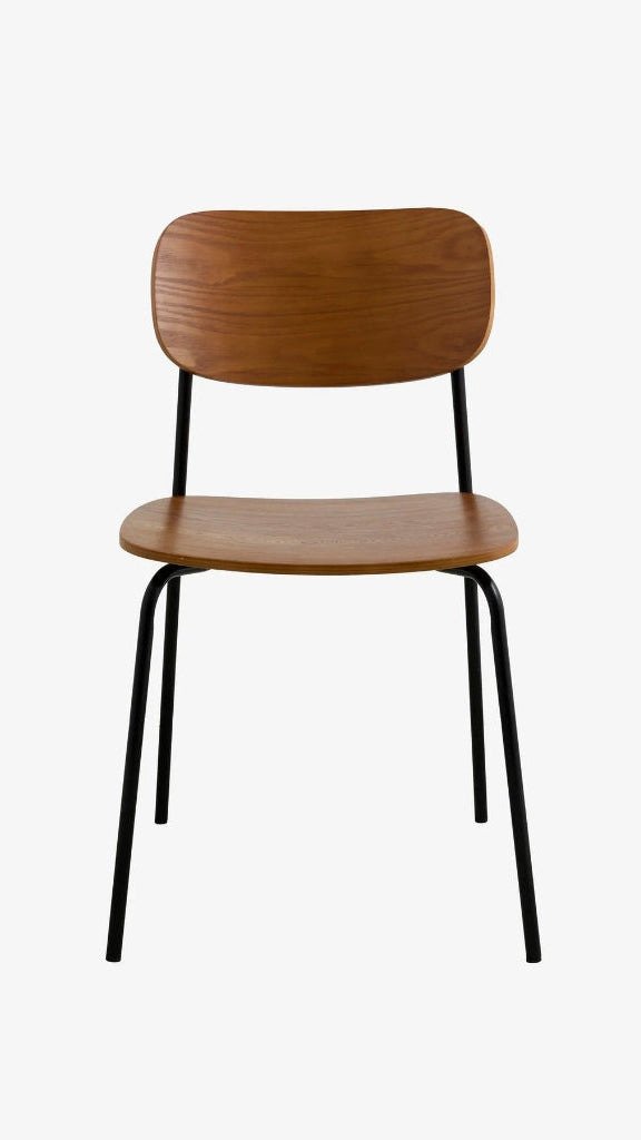 Bistrostuhl MIA - Esszimmerstuhl Holz-Metall industrial