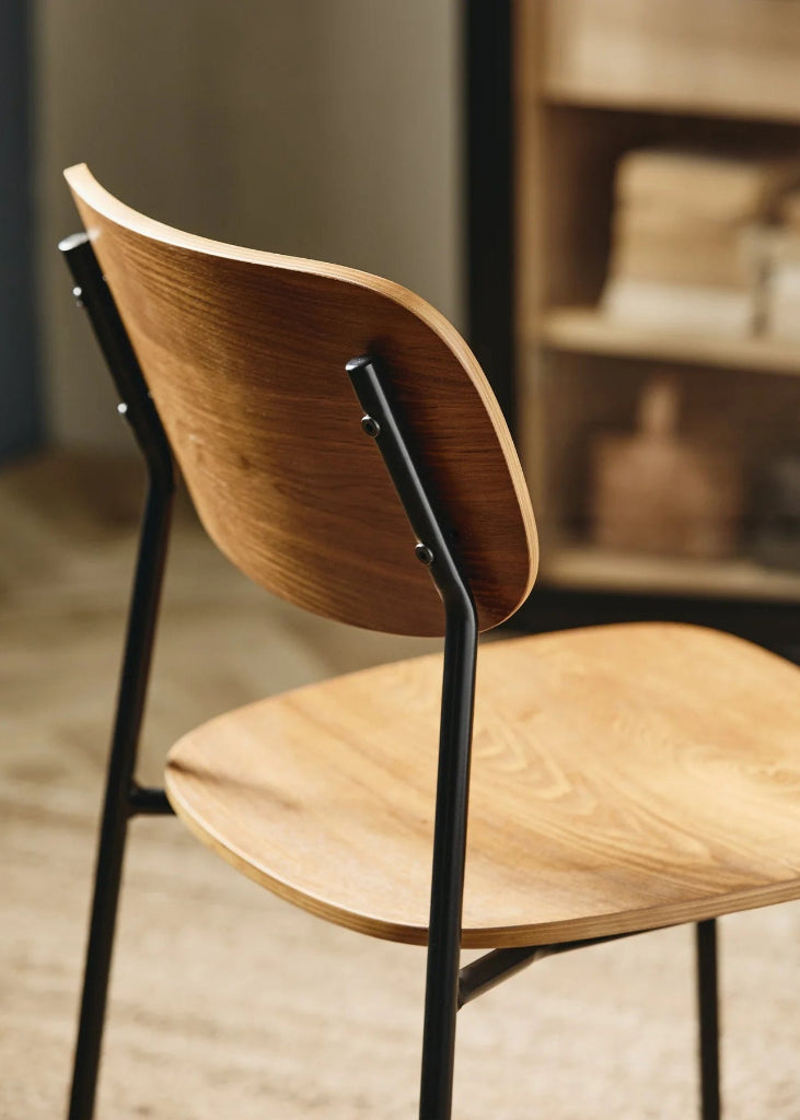 Bistrostuhl MIA - Esszimmerstuhl Holz-Metall industrial