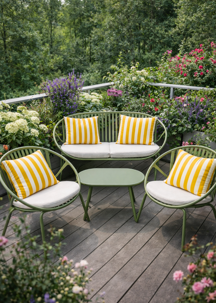 Gartenmöbel-Set SALLY grün