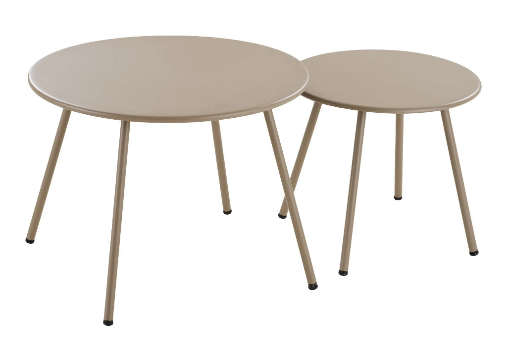 Gartenmöbel-Set 5 teilig modernes Design in beige-sand