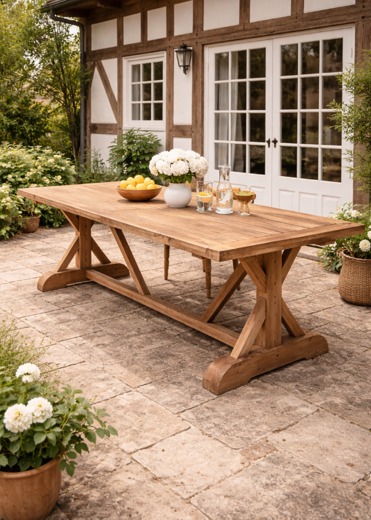 Gartentisch NORA 240 cm aus Recycling-Teak - cosmali living