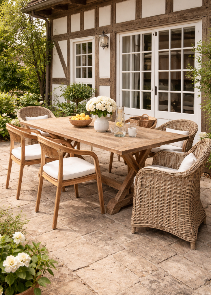 Gartentisch NORA 240 cm aus Recycling-Teak - cosmali living