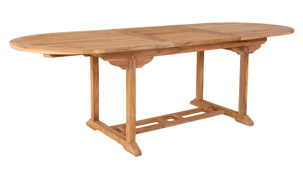 Eleganter Gartentisch ausziehbar aus massivem Teak für Outdoor Dining