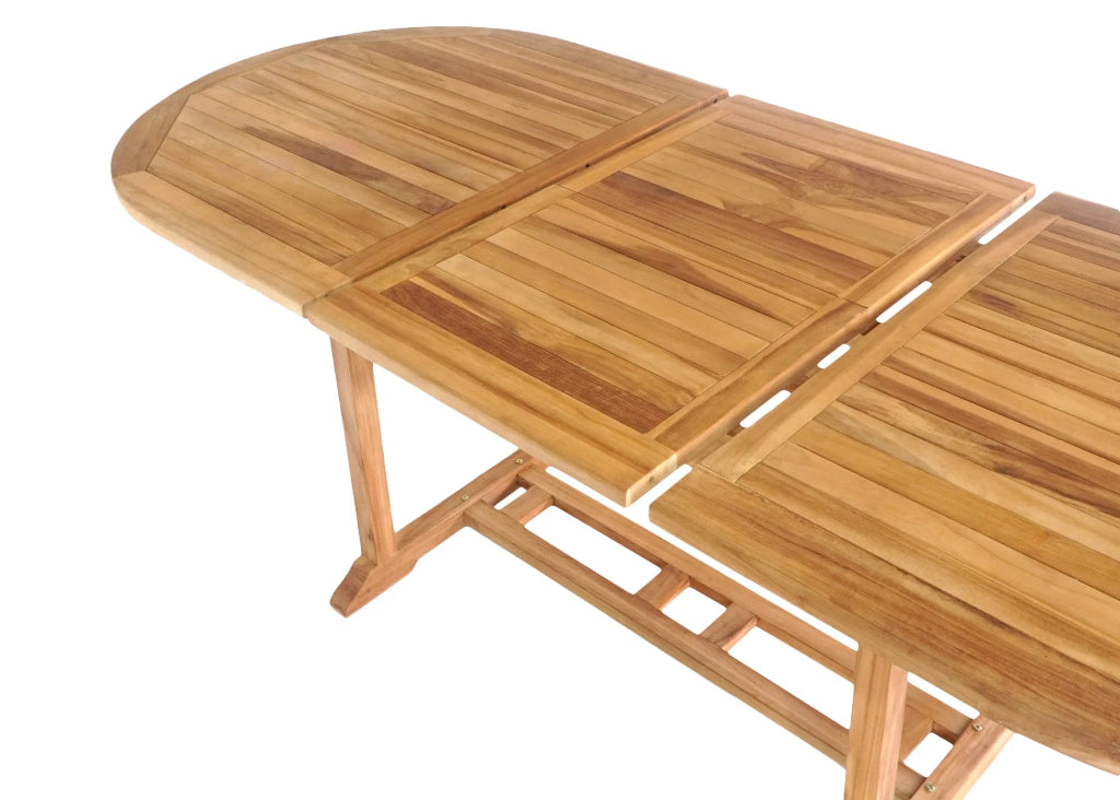 Hochwertiger Teak Gartentisch für Terrasse, Balkon und Hotelterrasse