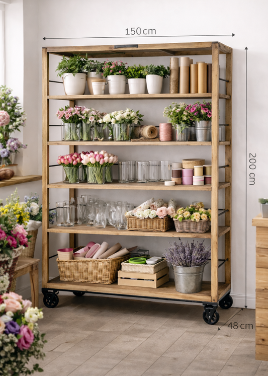 Regal mit Ablageböden und Schubladen