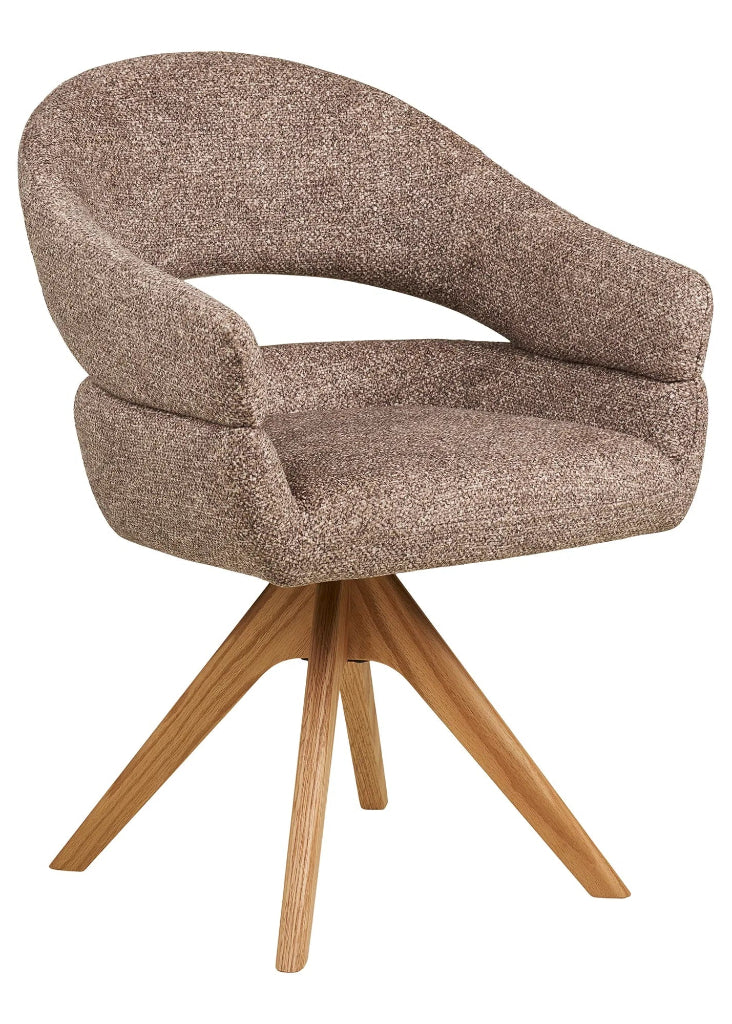 Esszimmerstuhl Drehfunktion Braun – Eiche