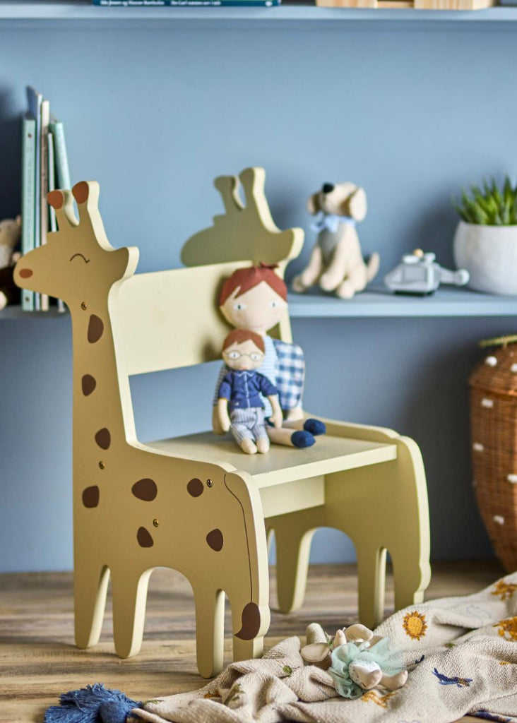 Kinder Holzstuhl PIPPA Giraffe 2er Set - Kinderzimmermöbel