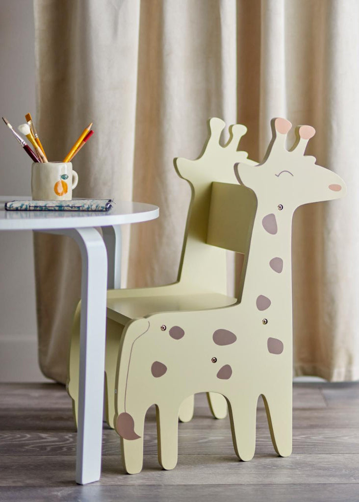 Kinder Holzstuhl PIPPA Giraffe 2er Set - Kinderzimmermöbel