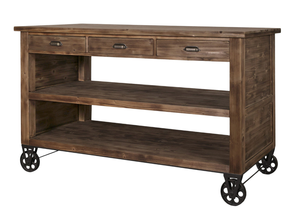 Kücheninsel, Arbeitstisch Holz vintage Möbel