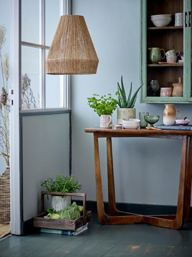 Vintage Wandvitrine in Grün, 122cm hoch