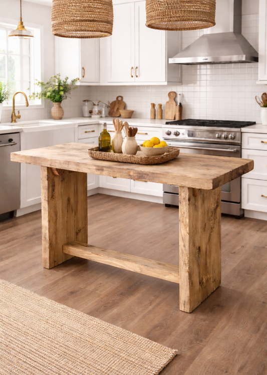 Konsolentisch Massivholz B 153 Landhausstil Küche Arbeitstisch