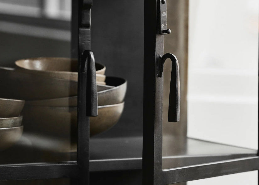 Metall Vitrine H 175 cm vintage Industie Style