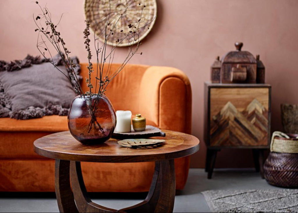 Modernes Sofa orange 2 Sitzer