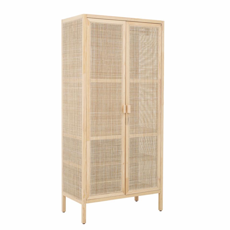 Rattan Kleiderschrank H 180 cm, Rattan Seitenteile