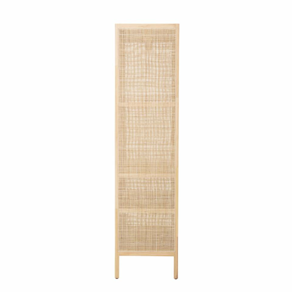 Rattan Kleiderschrank H 180 cm, von der Seite