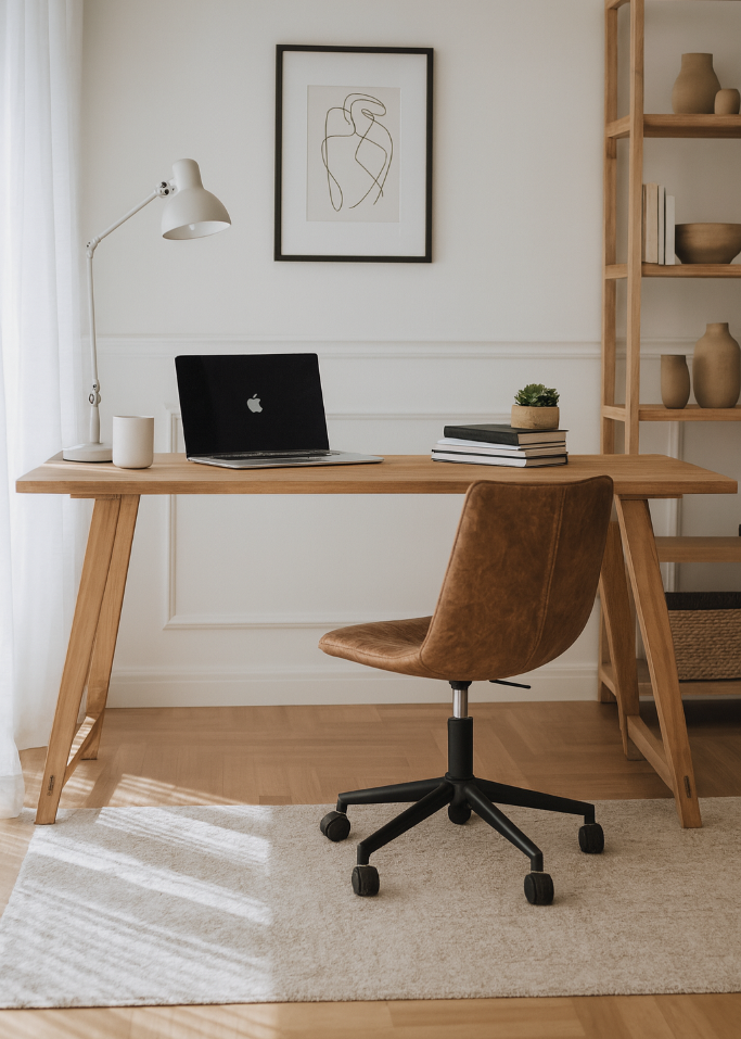 Schreibtisch JACK aus recyceltem Teakholz 205x64x76 cm