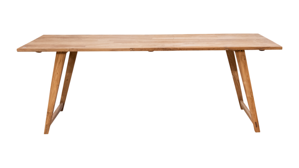 Schreibtisch JACK aus recyceltem Teakholz 205x64x76 cm