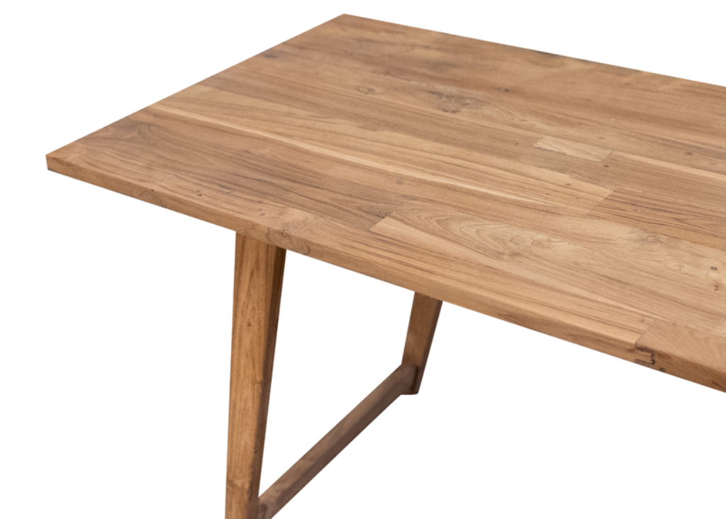 Schreibtisch JACK aus recyceltem Teakholz 205x64x76 cm