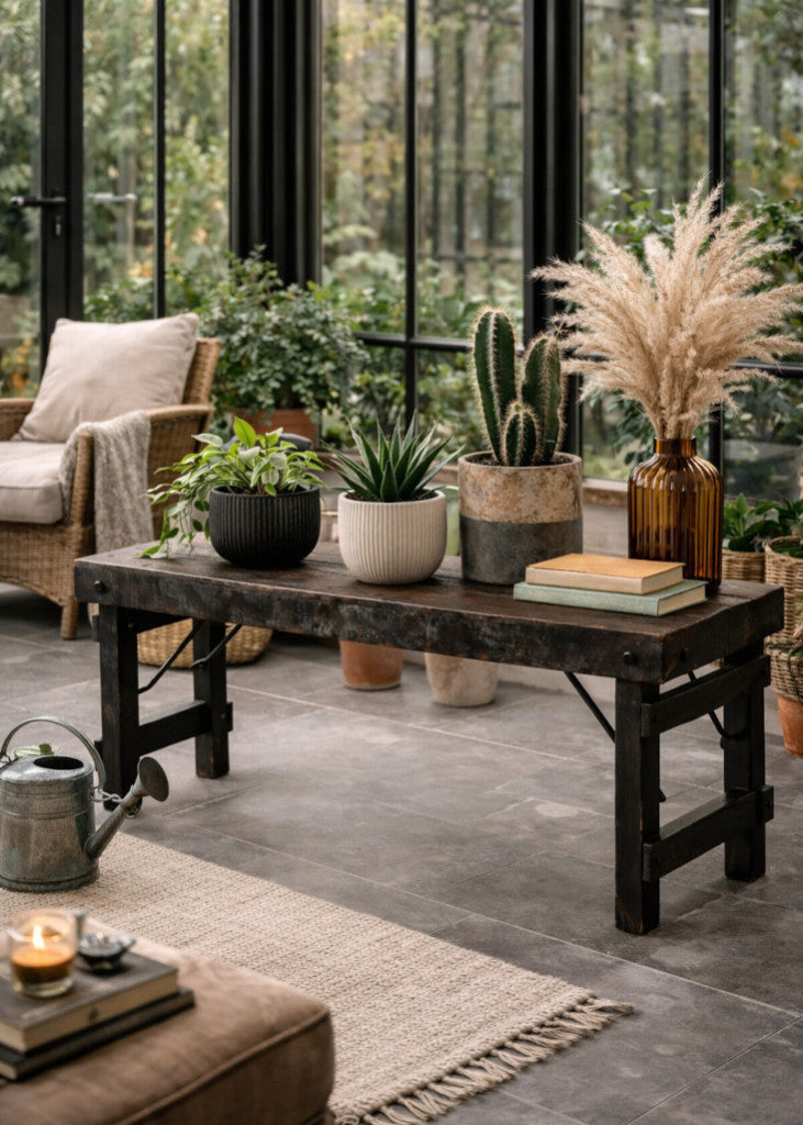 Schwarze Altholz Sitzbank B 119 cm Klappbank, Blumenbank