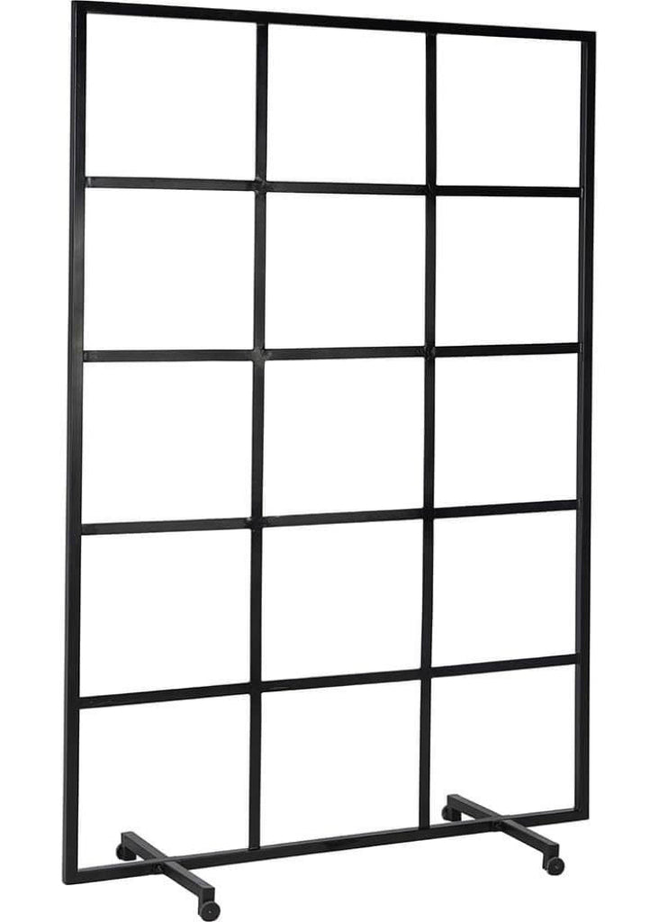 Industrielle Metall Trennwand auf Rädern