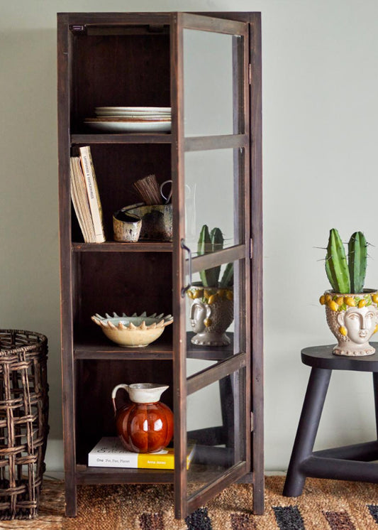 Landhaus Vitrine 1 Tür vintage