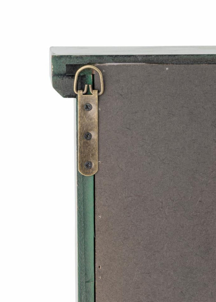 Grün-Weiße Wandvitrine, Wandschrank im Landhausstil