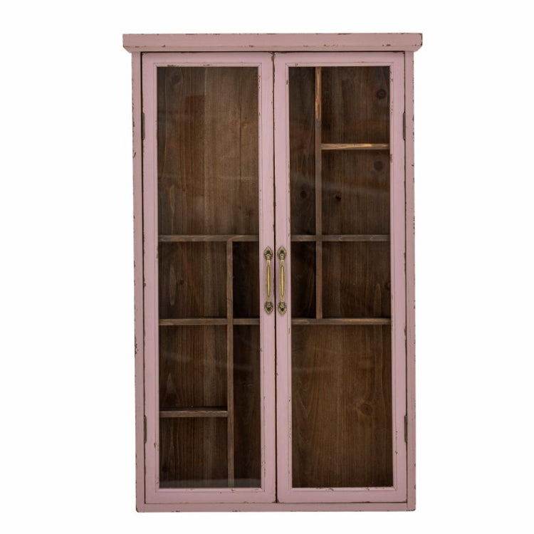 Wandvitrine SAIKA rosa 80cm Landhaus