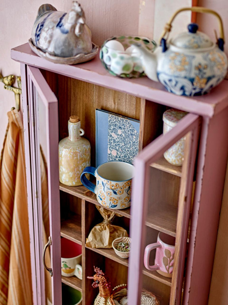 Wandvitrine SAIKA rosa 80cm Landhaus