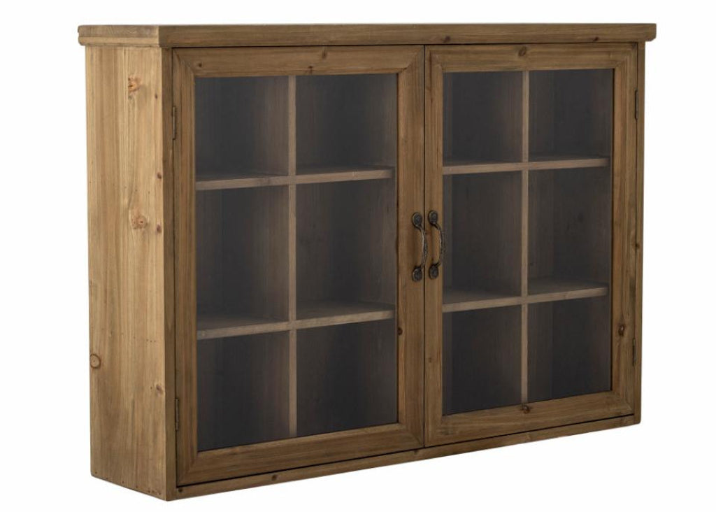 Wandvitrine Vintage Holz Landhausstil 