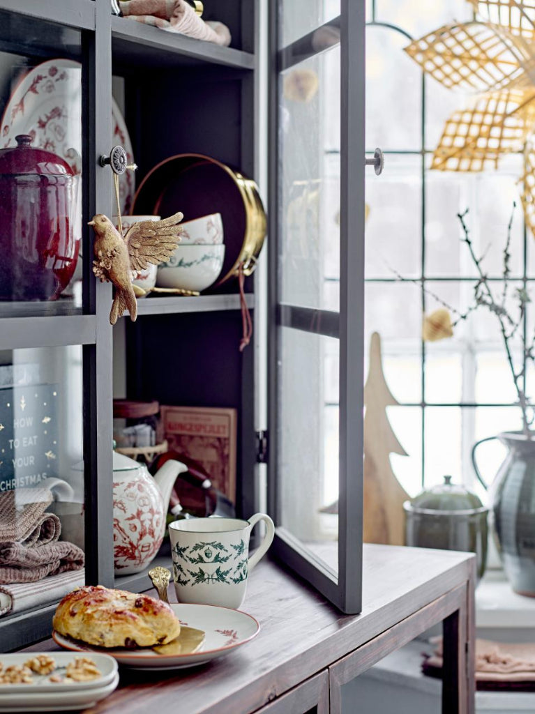 Wandvitrine grau vintage