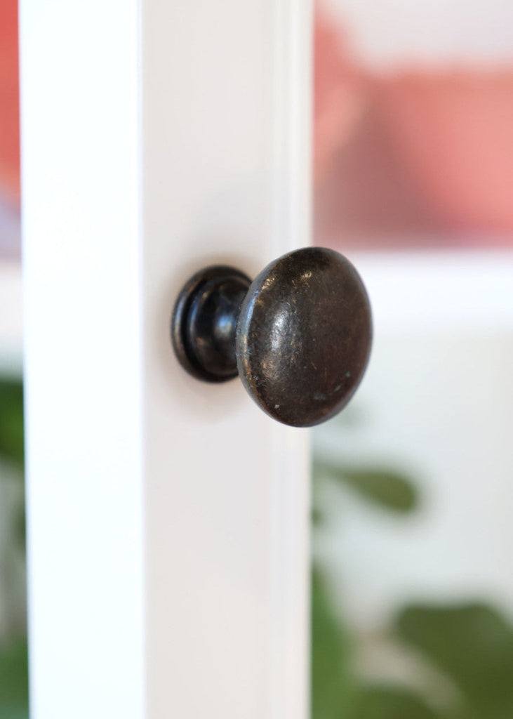 Wandvitrine LILLY H 120 cm weiß im Landhausstil