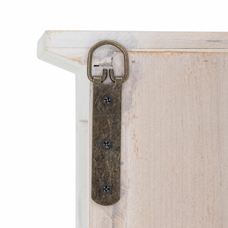 Weiße Landhaus Vitrine BEA, Vitrinenschrank H 160 cm