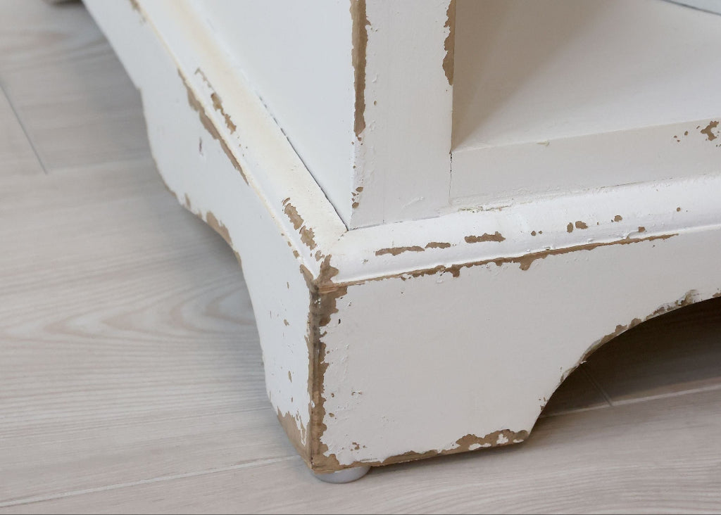 Regal Schrank antik weiß - 5 Fächer Landhausstil