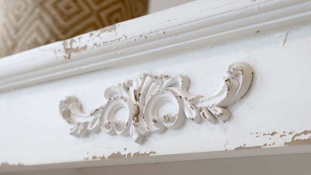 Regal Schrank antik weiß - 5 Fächer Landhausstil